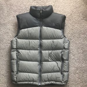 Men’s small two tone north face puffy vest